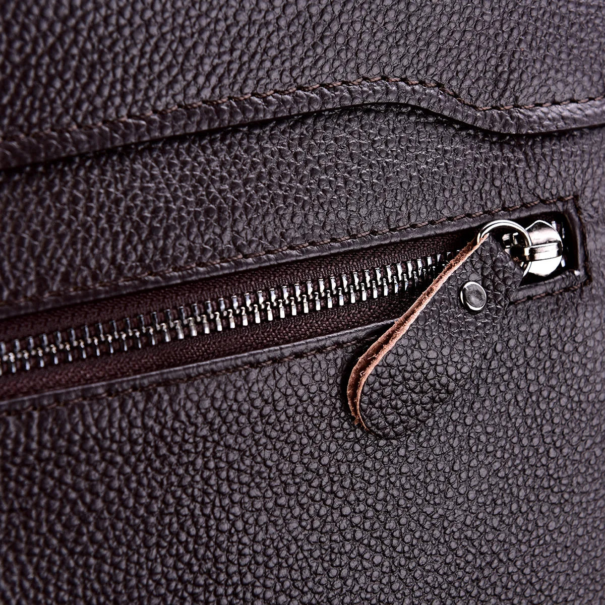 Genuine Cowhide Leather Briefcase – Laptop & Messenger Bag
