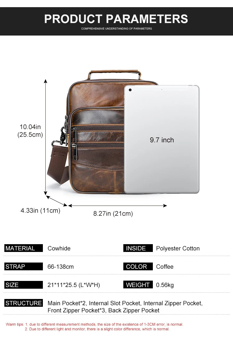 Men’s Leather Handbag by WESTAL
