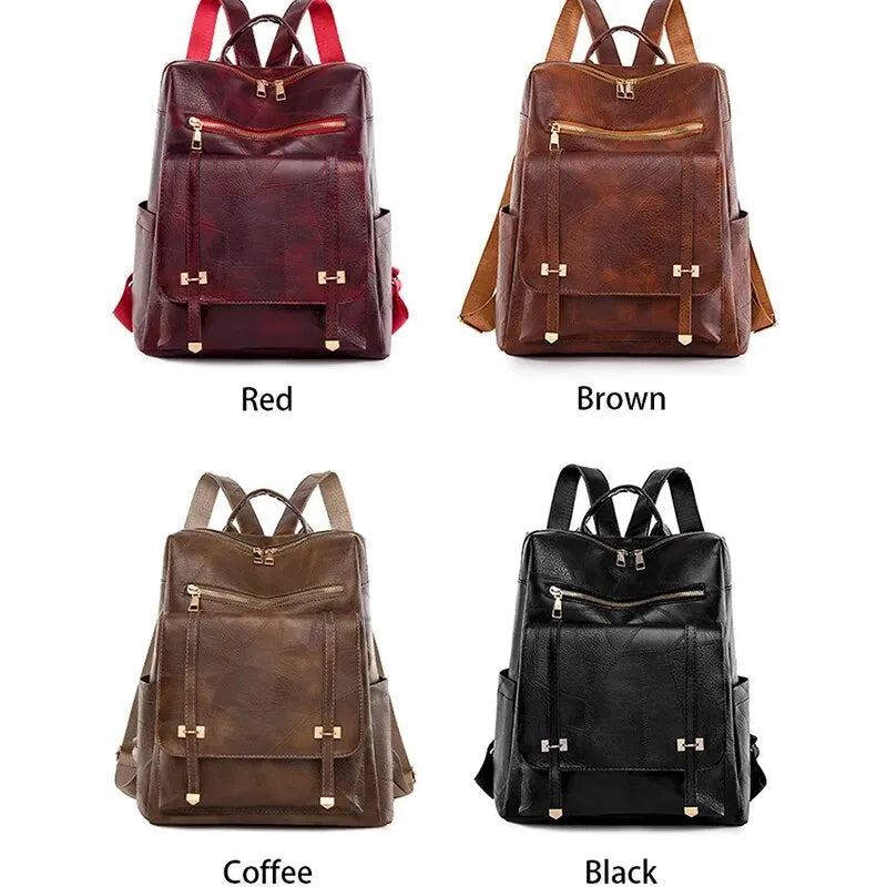 Vintage Leather Women's Backpack