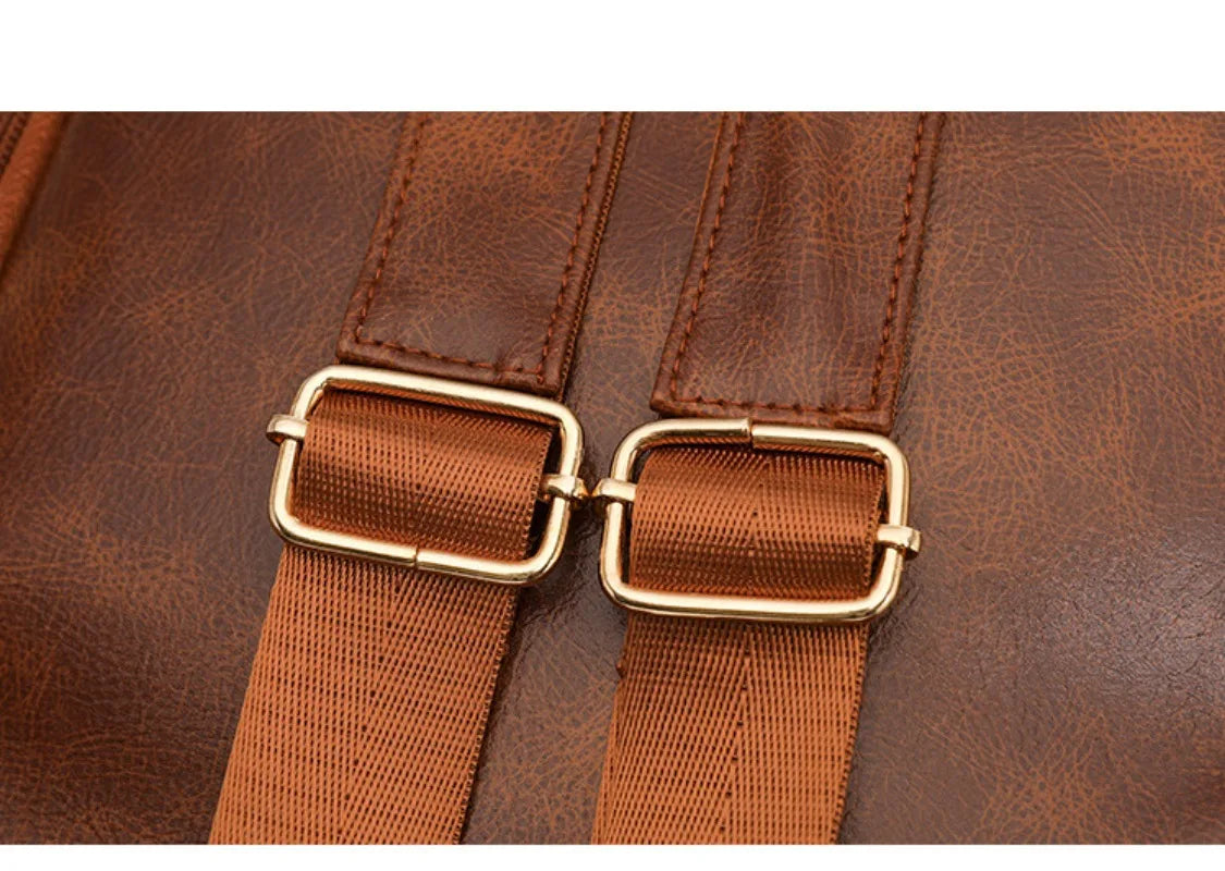 Leather Women's Backpack-Large Capacity & Stylish