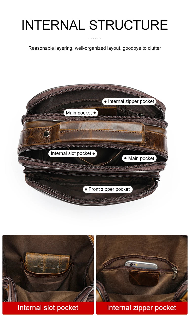 Men’s Leather Handbag by WESTAL