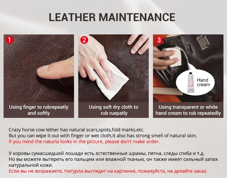 Men's Leather Messenger & Laptop Bag