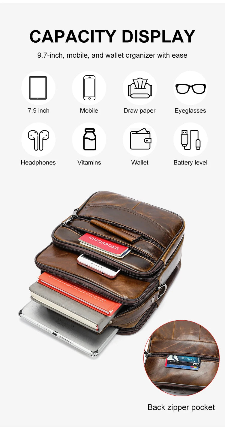 Men’s Leather Handbag by WESTAL