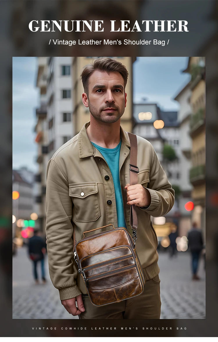 Men’s Leather Handbag by WESTAL