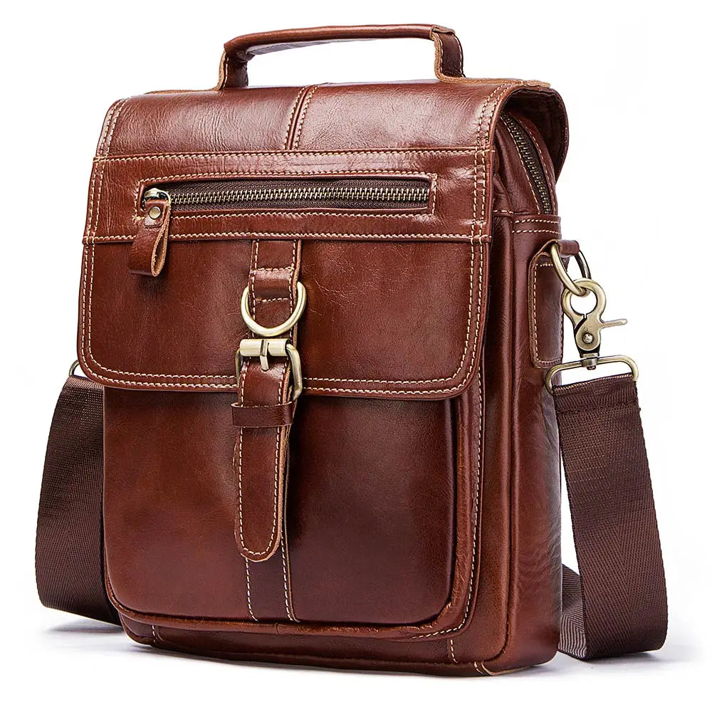Men's Genuine Leather Crossbody Bag