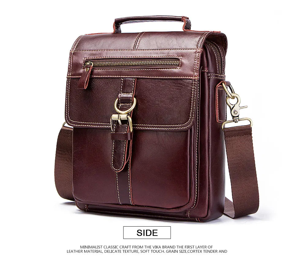 Men's Genuine Leather Crossbody Bag