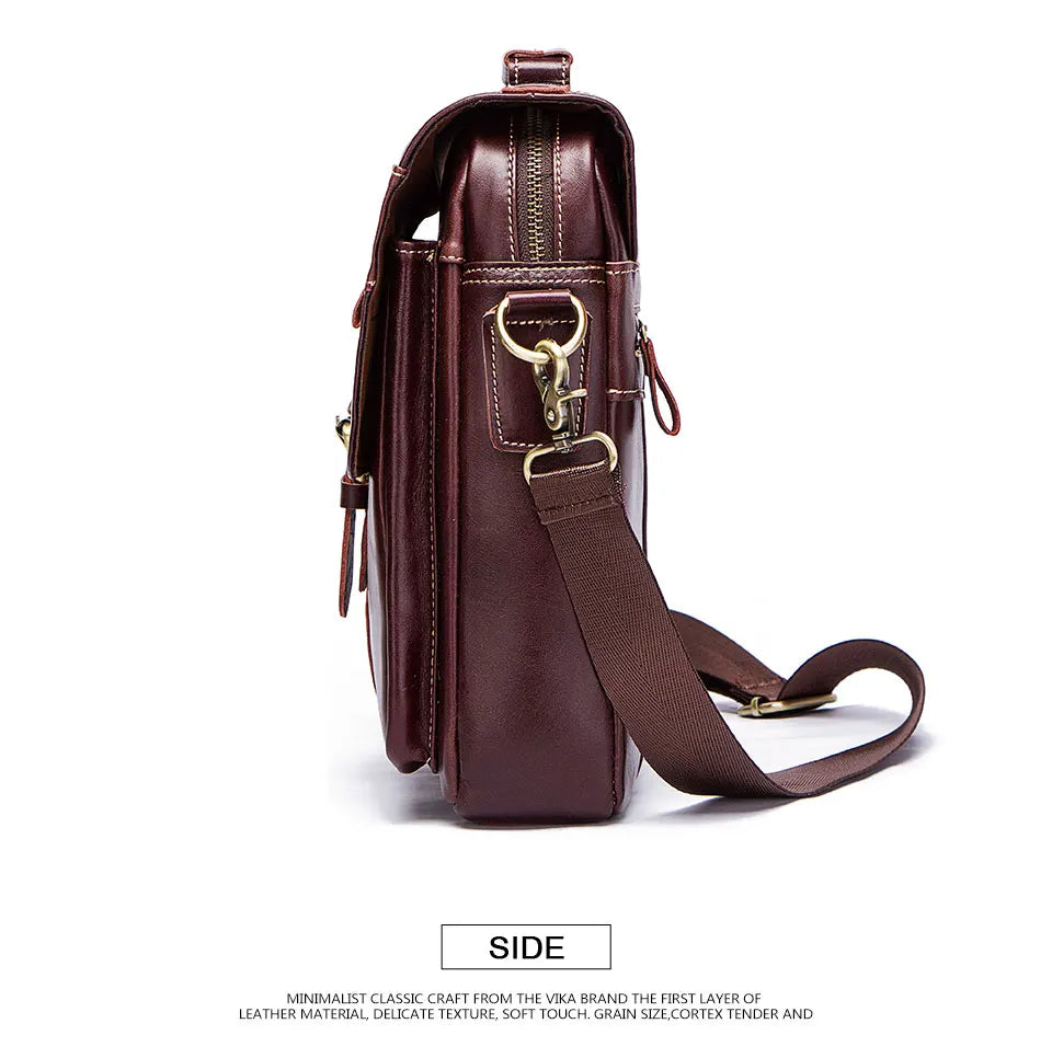 Men's Genuine Leather Crossbody Bag