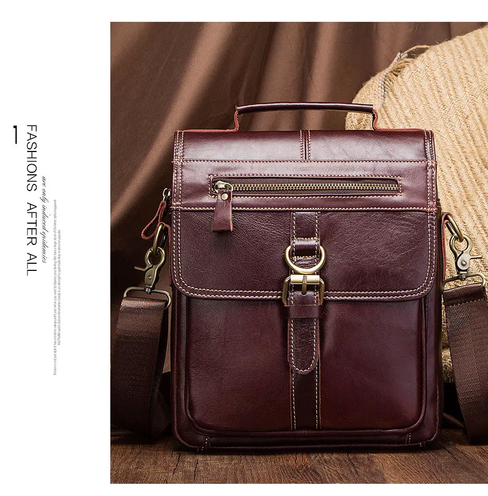 Men's Genuine Leather Crossbody Bag