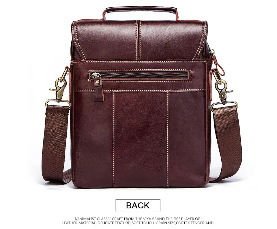 Men's Genuine Leather Crossbody Bag