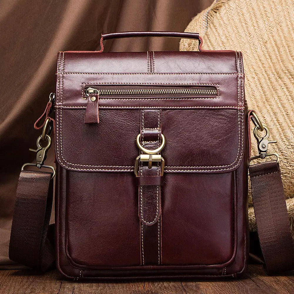 Men's Genuine Leather Crossbody Bag