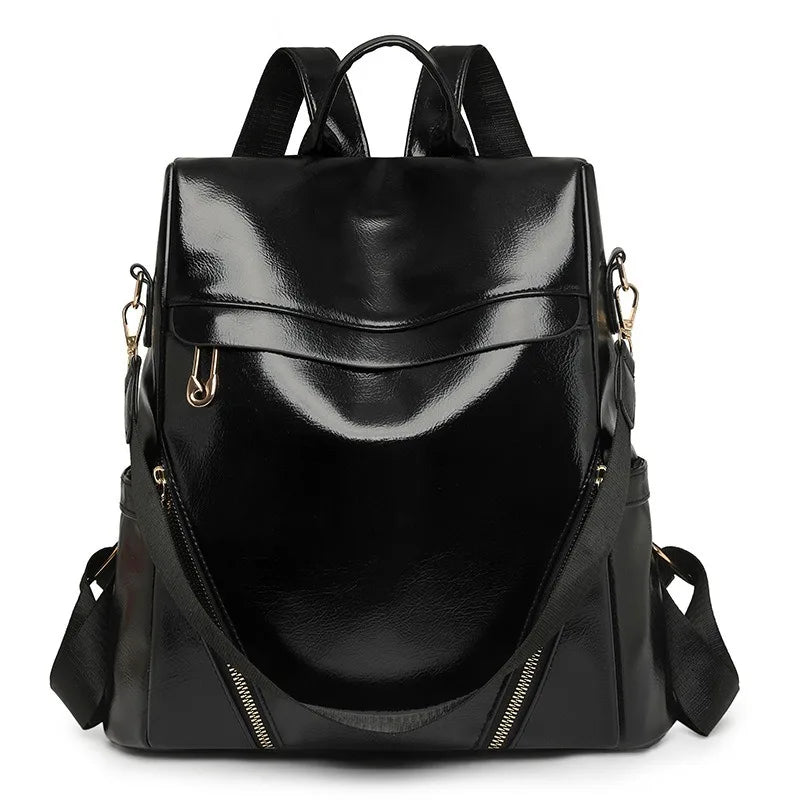 Leather Women's Backpack-Large Capacity & Stylish
