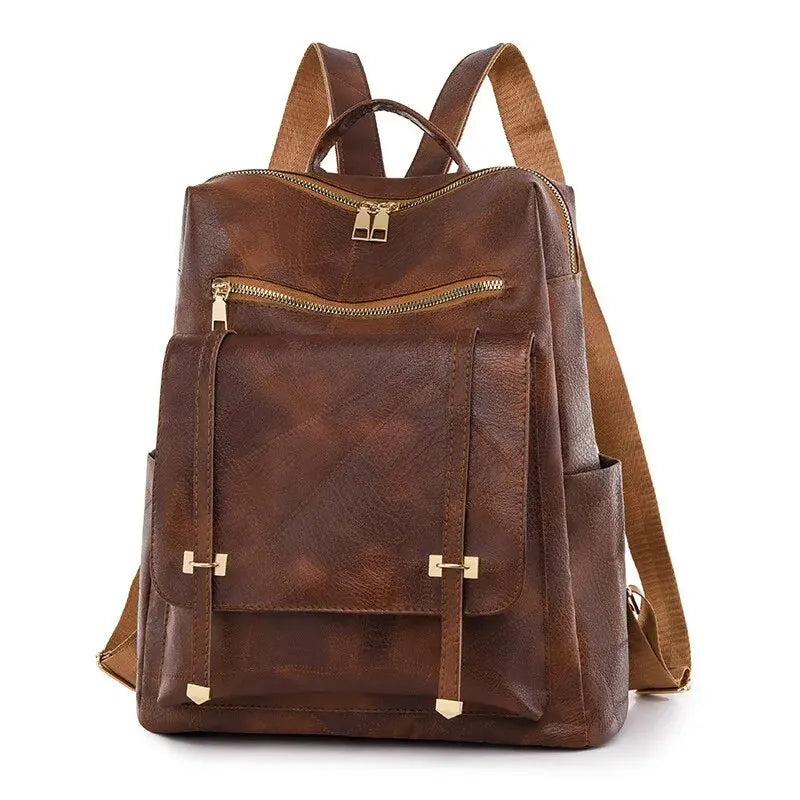 Vintage Leather Women's Backpack