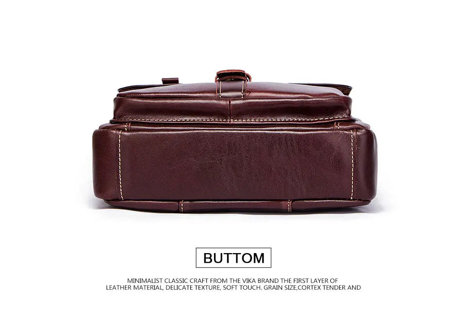 Men's Genuine Leather Crossbody Bag