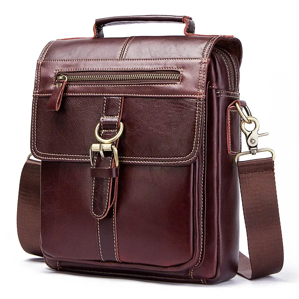 Men's Genuine Leather Crossbody Bag