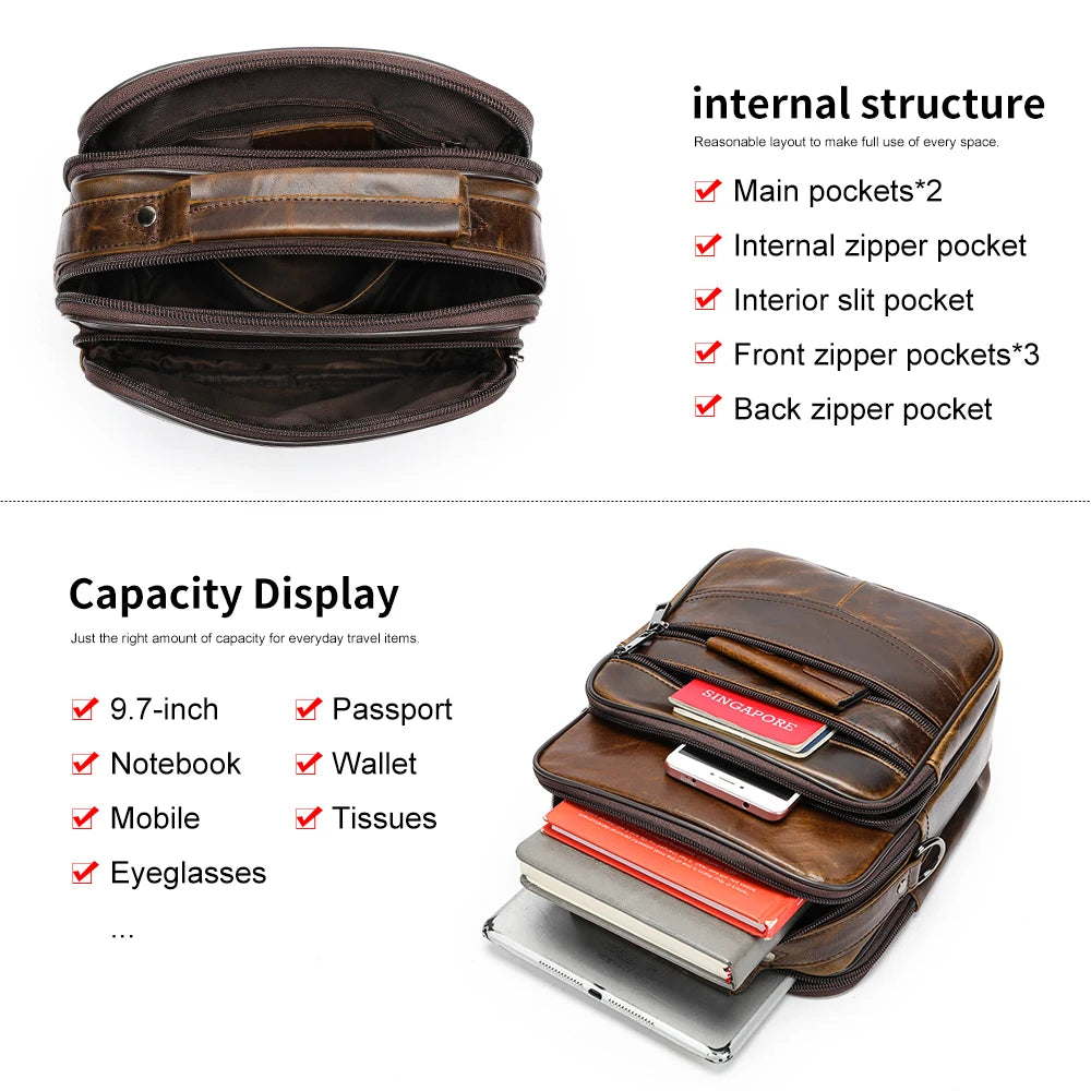 Men’s Leather Handbag by WESTAL