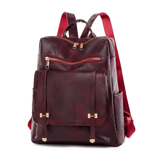 Vintage Leather Women's Backpack