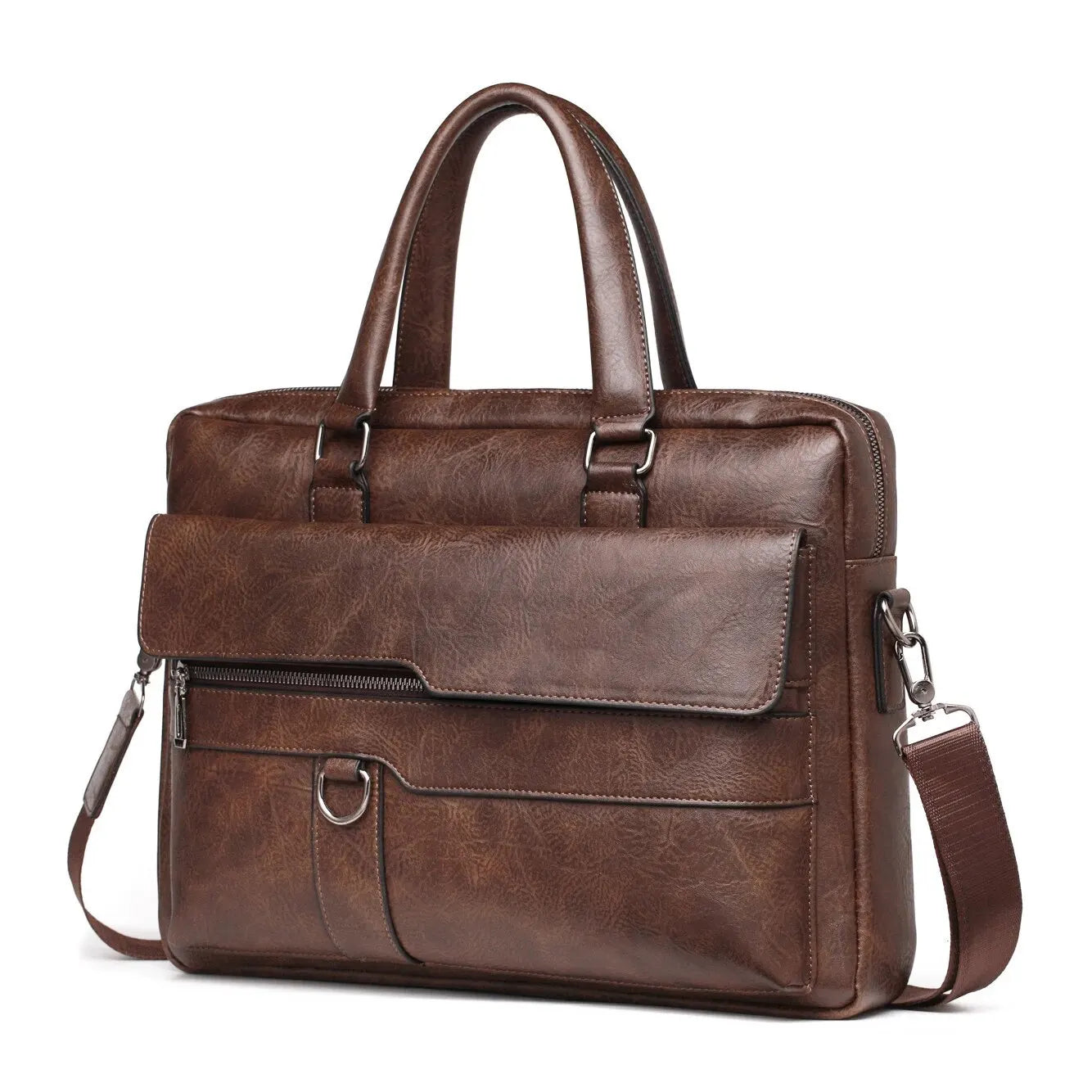 Men's PU Leather Business Laptop Bag