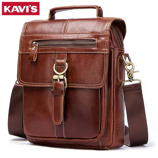 Men's Genuine Leather Crossbody Bag