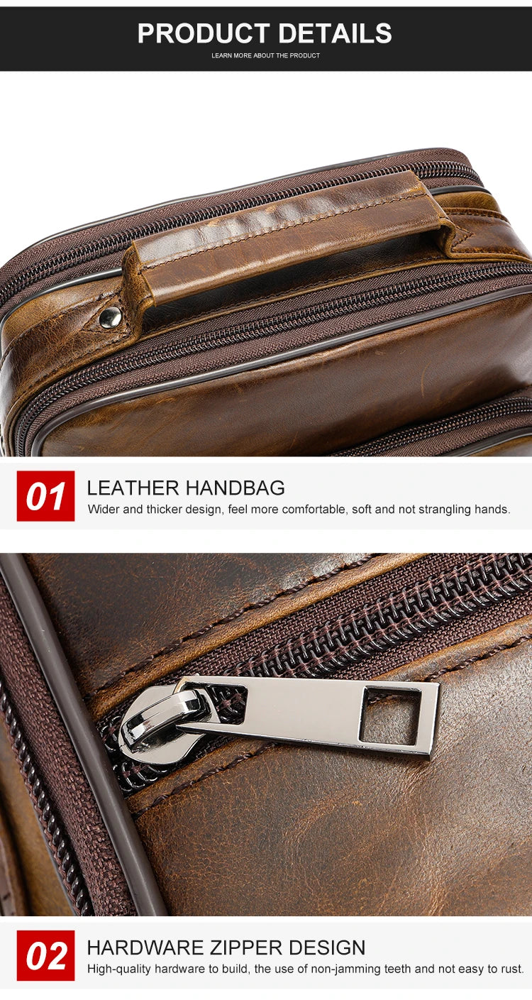 Men’s Leather Handbag by WESTAL