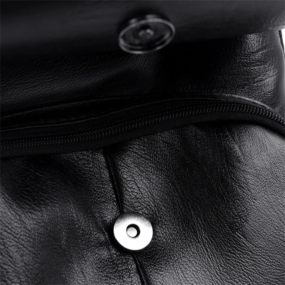 Women's Vintage PU Leather Backpack